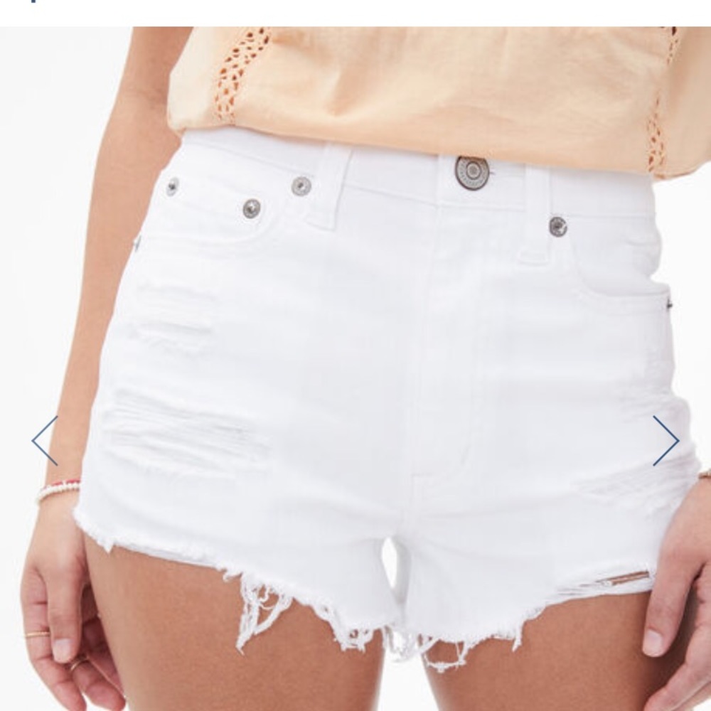 aeropostale white shorts ! high rise !